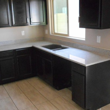 Kitchen Perimeter with Pebble Beach Granite Countertops