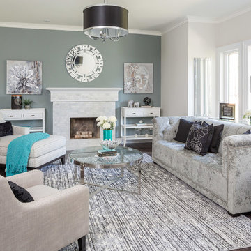 Transitional Living Room