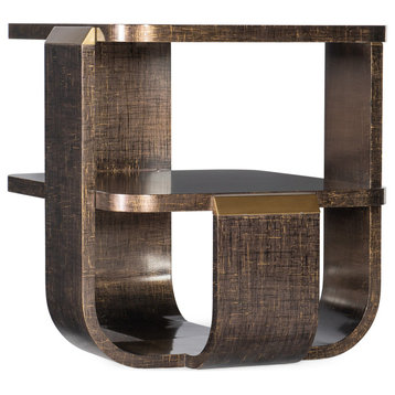 Hooker Furniture 628-80011 24"W Wood Veneer End Table - Dark Wood