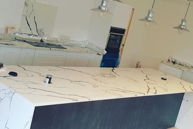 Bespoke Kitchen and Parquet Flooring in Kitchen Extension