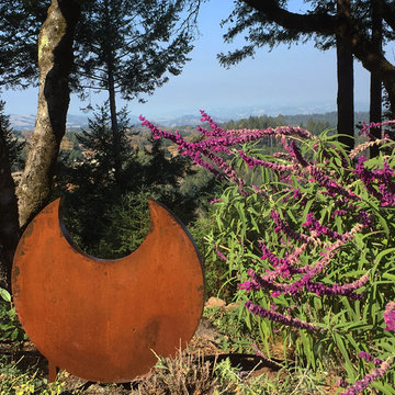 Steel landscape sculptures