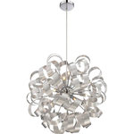 Quoizel Lighting - Quoizel Lighting Ribbons - 12 Light Pendant, Millenia Finish - Quoizel's Platinum Division is trendsetting and forward thinking at its finest, showcasing the Ribbon's collection. With the Steel Millennia finish this fixture was constructed to resemble a swirling pattern that is unique and captivating.