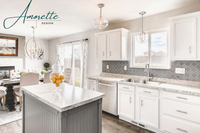 Transitional home design photo in New York