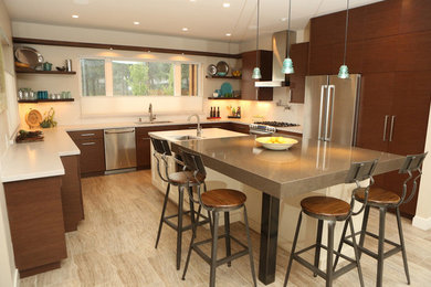 Example of a trendy kitchen design in Phoenix