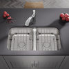 Single Handle Modern Kitchen Sink Faucet Brushed Nickel, Chrome