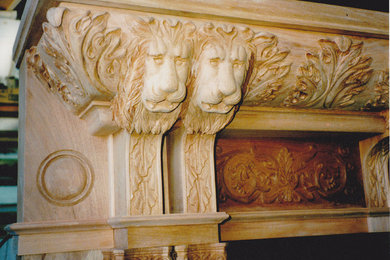 carved mantle