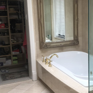 Curated master bathroom