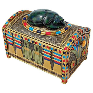 Royal Egyptian Scarab Treasure Box