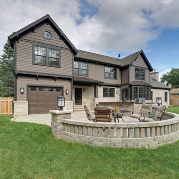 Brown-Toned Custom Home