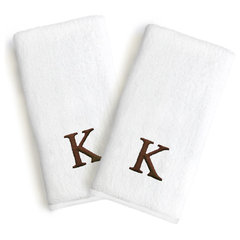 Monogrammed Luxury Bath Towel Set Bathroom Monogram 8 piece set