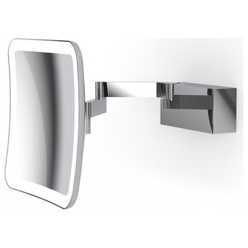 WS Bath Collections WS 95 Spiegel 7-7/8" Square Brass Wall - Polished Chrome