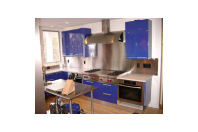 Kitchen - modern kitchen idea in New York