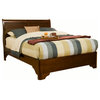 Chesapeake California King  Low Footboard Sleigh Bed, Cappuccino