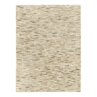 Rawlins Natural Hide Rug, Ivory - Contemporary - Area Rugs - by