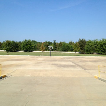 JD S's Hercules Diamond Basketball System on a 50x65 in Jonesboro, AR