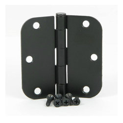 Door Corner - Door Hinge, 3 1/2" With 5/8" Radius, Oil Rubbed Bronze - Hinges