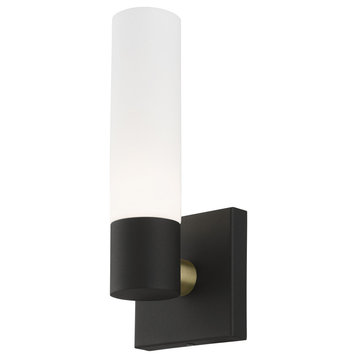 Livex Lighting 10101 Aero 1 Light 11" Tall Bathroom Sconce - Textured Black