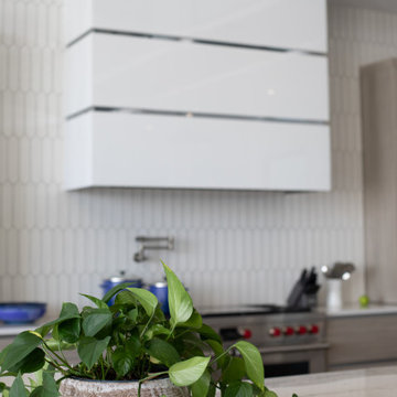 Milano - Fantasia + Bianco Lucido - Kitchen New Construction