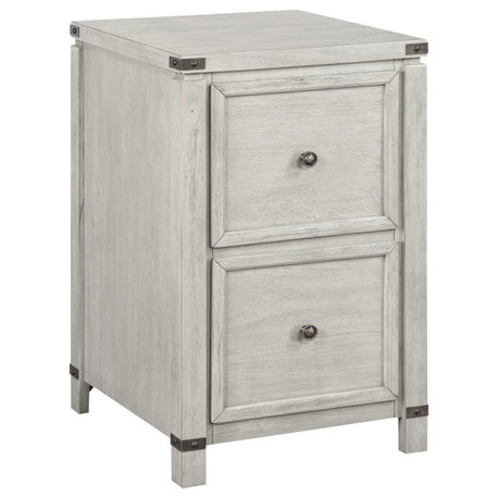 Baton Rouge 2 Drawer File Cabinet, Champagne Oak Finish