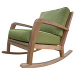 Douglas Nance - Somerset Deep Seating Club Rocker, Cilantro - The Somerset collection uses thicker stocks of premium teak and soft curves for the deep seating units. Our Somerset furniture is very comfortable and substantial.