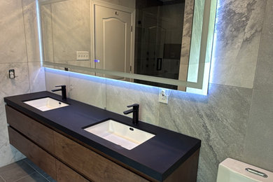 Inspiration for a transitional bathroom remodel