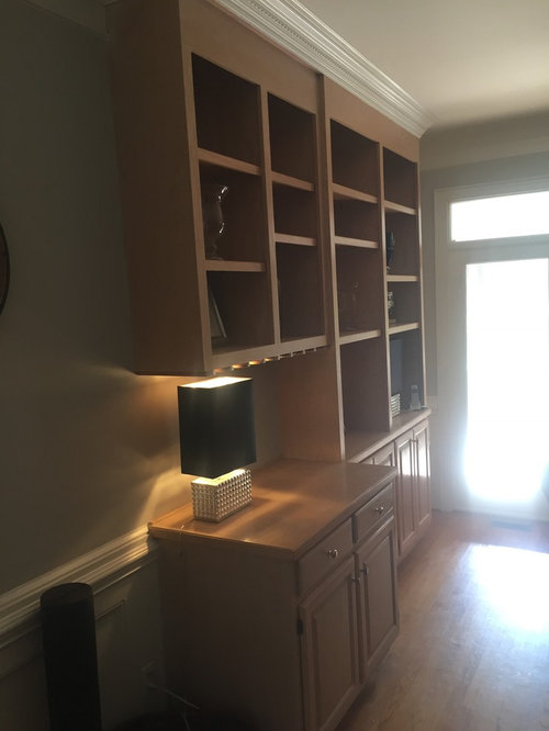 What to do with this built in bookcase in family room?