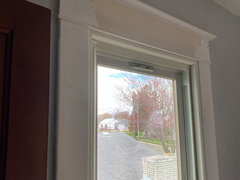 Where would I hang a curtain rod with this kind of trim? Where Would I Hang A Curtain Rod With This Kind Of Trim?