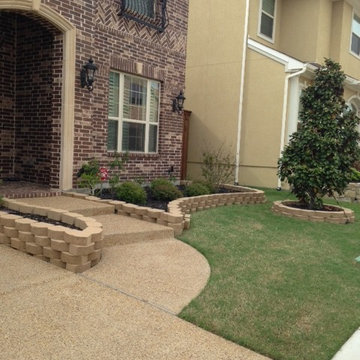 Custom stone border