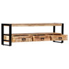 vidaXL TV Cabinet 59.1"x11.8"x17.7" Solid Mango Wood