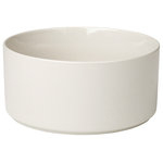 blomus - Pilar Serving Bowl, Moonbeam, Beige, 8" - Give your dinner the grand entrance it deserves with the PILAR Serving Bowl. Simple yet beautifully designed, this bowl is a go-to piece for serving soups, pastas and more to your hungry guests. When mealtime is over, this bowl is easily stowed in your cabinet or sideboard.