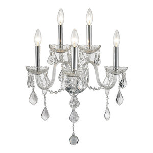 chrome candle sconces