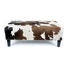 Cowhide Ottoman With Studs Contemporary Living Room Sydney