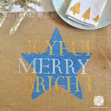 DIY Christmas Decorations & Crafts with Stencils