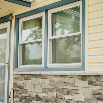 Corner Lot Home, Seamless Siding from All Angles