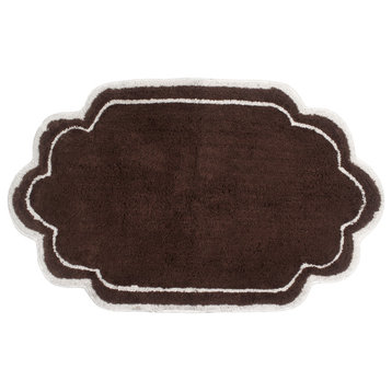 Allure Collection Absorbent Cotton Machine Washable Rug 24"x40", Brown