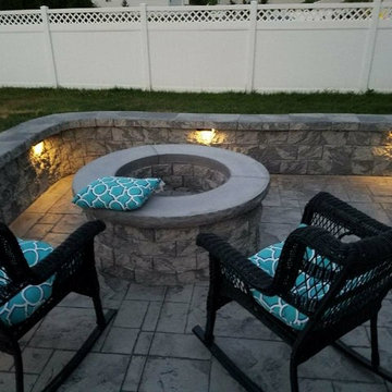 J Stamped Concrete Patio