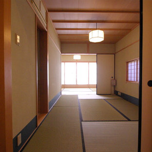Diseño de despacho asiático con tatami