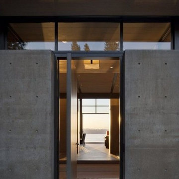 Strong steel doors