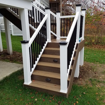 Timbertech White Accent Deck with Glass and Ceiling