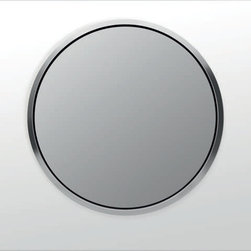 Geberit White with Matte Chrome Ring Sigma10 Flush Plate - Bathroom Fixtures