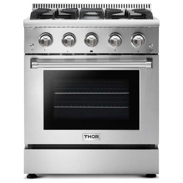 Thor Kitchen HRG3080ULP 30"W 4.2 Cu. Ft. Capacity Freestanding LP - Stainless