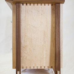 Birdseye Maple and Walnut Tansu Chest - Products