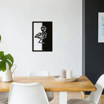 Black and white wall hanging