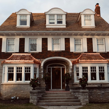 Copper & Cedar Roof Works. House in Forest Hill, Toronto