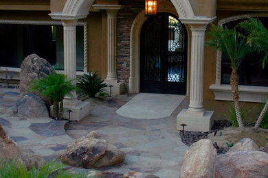 Photo of a large mediterranean home in Phoenix.