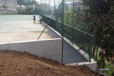 Obras de rehabilitación en patio de colegio