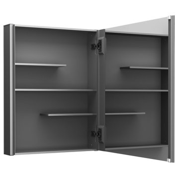 Kohler Maxstow 20"W x 24"H Medicine Cabinet, Dark Anodized Aluminum 81145-DA1