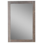 Legion Furniture - Legion Furniture Julienne Mirror, Weathered Gray, 20" - Freshen up powder rooms and en suites alike with this Julienne Mirror. This weathered gray mirror offers a fresh twist on traditional style and pairs perfectly with its matching vanity.