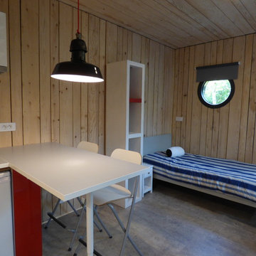 Création d’un studio style cabane