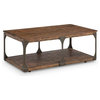 Coffee Table with Casters in Distressed Bourbon finish